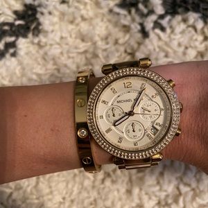 Authentic Michael Kors Gold Watch